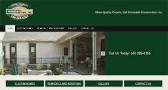 Desktop Screenshot of constableconstruction.com