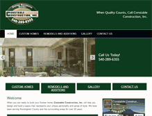 Tablet Screenshot of constableconstruction.com